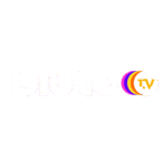 Pluto TV logo on a solid green background.