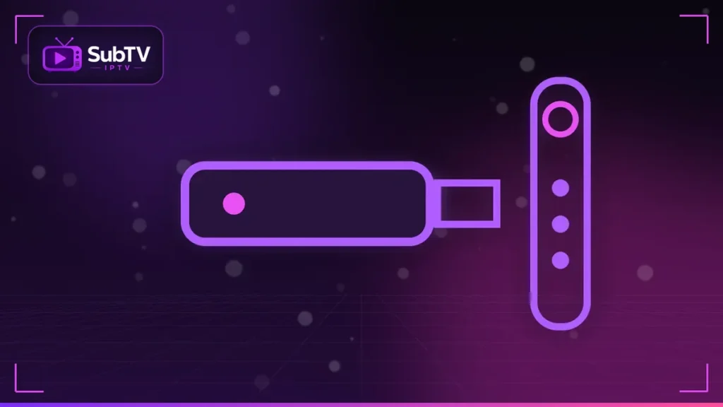 Iptv Fire Tv Stick - SubTV IPTV Fire Stick – clé de streaming branchée sur un téléviseur