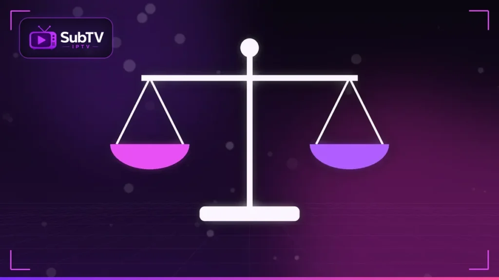 Iptv Legal Loi - SubTV IPTV légal ou pas – balance de la justice et télévision